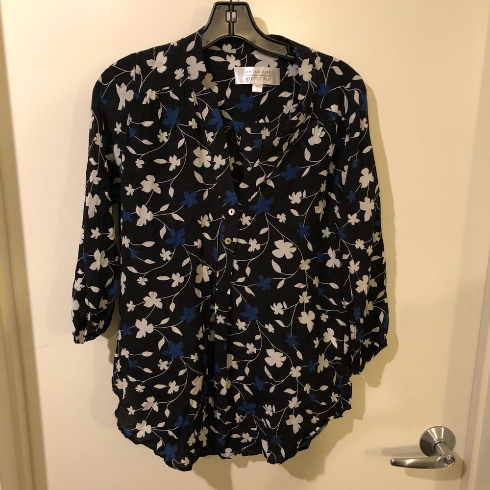 Amour Vert Silk Blouse